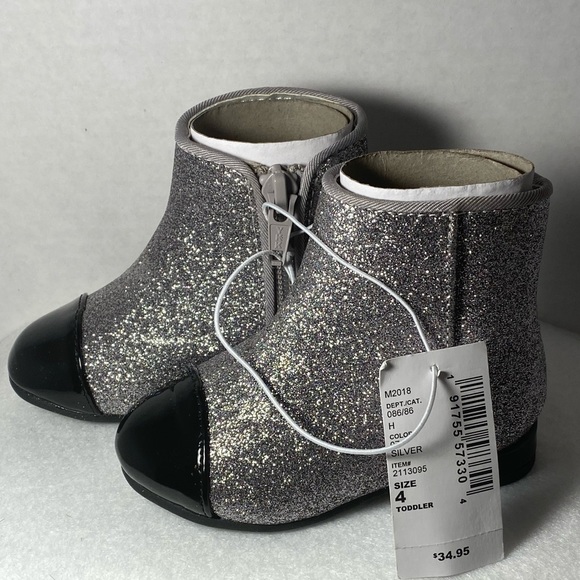 NWT The Children’s Place Glitter Infant Boots - Picture 4 of 8